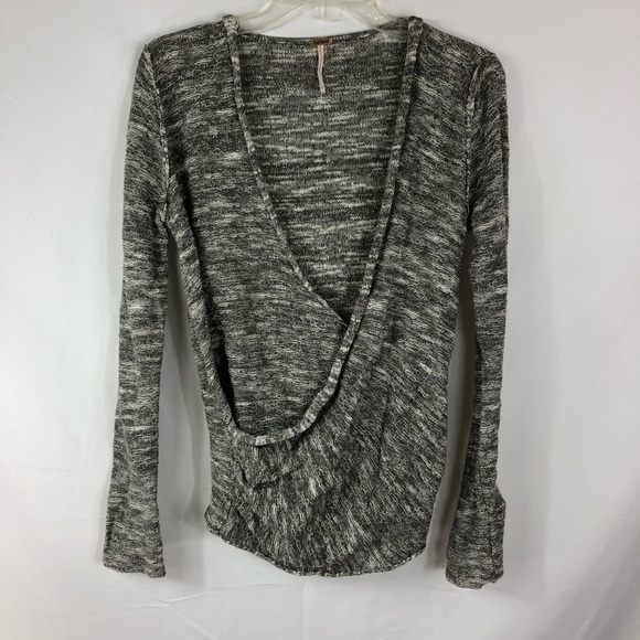 Free People Sweaters - Free People Marled Wrap Sweater Size S